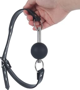 Banoch - Ballgag black Luxe - Siliconen - Zwart - bondage — thumbnail 5