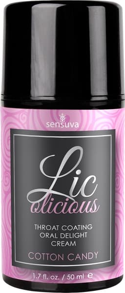 Sensuva - Lic-o-licious Oral Delight Creme Suikerspin 50 ml — thumbnail 1