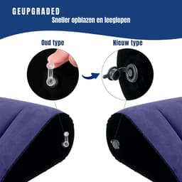 Zylo® Sex Kussen - Seksmeubel voor Vrouwen & Mannen - Sex Pillow - Blauw - 21cm x 19cm x 4cm — thumbnail 6