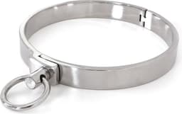 Kiotos - RVS Collar Solid Met Transparant Kristal voorzijde - Large - 13,5 cm — thumbnail 1