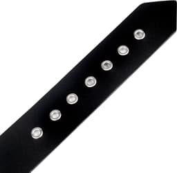 Rimba - Lederen Collar met Metalen Gesp - Zwart — thumbnail 2