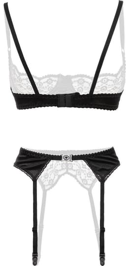 Christine le Duc - 3 delige BH set - Lingerie Erotisch - Gush - Zwart - L — thumbnail 3