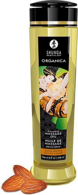Shunga - Massage Olie Organica Zoete Amandel — thumbnail 4