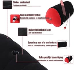 DD® Sex Stoel - Sex Meubel - Sex Chair - Seks Bondage Set - 30x30x60cm - Zwart — thumbnail 3