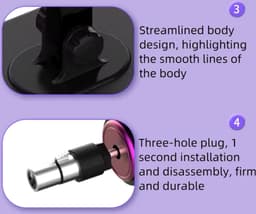 Kinky Pleasure - Seks Machine met Kristallen Dildo-Attachment - Afstandsbediening - Inclusief 2 Opzetstukken — thumbnail 3