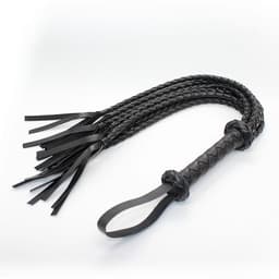 Smart Moves - Cat O Nine Flogger - Gevlochten - 75 cm - Zwart — thumbnail 2