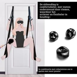 Core® Sex Schommel - Sex Stoel - Bondage - Zwart - 35cm x 21cm x 9cm — thumbnail 6