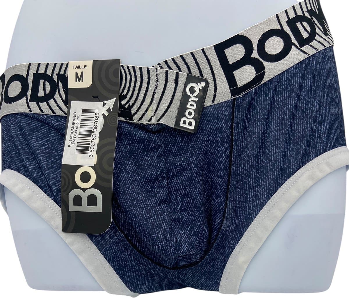 BodyQ Sexy Herenboxer – Comfortabele Herenlingerie in Denim Blauw | Verleidelijk & Stijlvol Ondergoed – Maat M — afbeelding 1