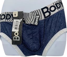 BodyQ Sexy Herenboxer – Comfortabele Herenlingerie in Denim Blauw | Verleidelijk & Stijlvol Ondergoed – Maat M — thumbnail 1