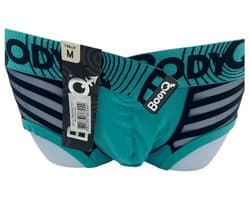 BodyQ Sexy Heren Boxershort – Aqua met Net Zwart – Erotische Herenlingerie – Maat M