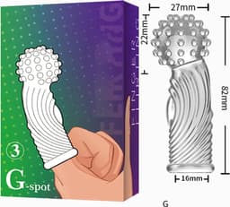 G-Spot Vinger sleeve Siliconen -NR3 — thumbnail 7