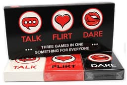 Nooitmeersaai - Talk Flirt Dare kaartspel - Engelstalig - 3-in-1 set - Erotische spellen — thumbnail 1
