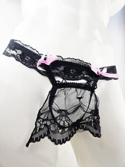 BamBella ® - String Kruisloos Kant - One size - Sexy Roze Erotische onderbroek Heren — thumbnail 2