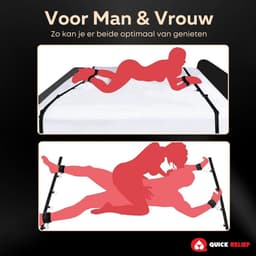 Quick Relief Bed Bondage Restraints™ - SM - Verstelbaar en Comfortabel - BDSM — thumbnail 4
