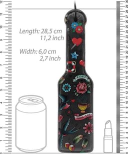 Printed Paddle - Old School Tattoo Style - Black — thumbnail 3
