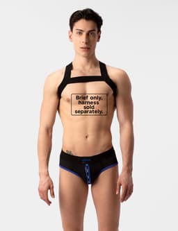 Barcode Berlin Mesh Brief Sicile Black-Blue - MAAT XL - Erotisch Heren Ondergoed - Slip voor Man - Sexy mannen Slip — thumbnail 3