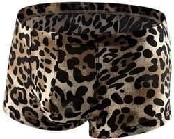 Heren Boxershort Luipaardprint - Zwart/Bruin - Sexy Herenondergoed - Maat M | LS163