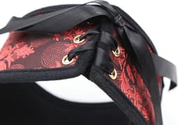 Banoch - posture Collar & leash Courtesan Red - halsband met riem - rood - bdsm — thumbnail 4