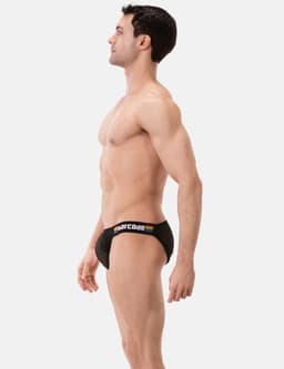 Barcode Berlin Pride Brief Regiro Black - MAAT S - Erotisch Heren Ondergoed - Slip voor Man - Sexy mannen Slip — thumbnail 2