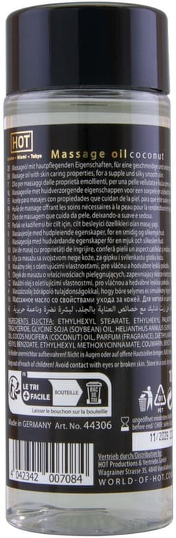 Hot - Coconut 100ml Massage olie - Transparant — thumbnail 2