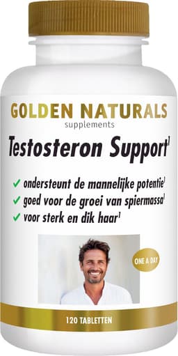 Golden Naturals Testosteron Support Vegan 60 tabletten — thumbnail 1