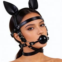 BDSM Gag Harnas - Bal - Seks - Unisex - Sex - Gezicht - SM - Slaaf - Masker — thumbnail 1