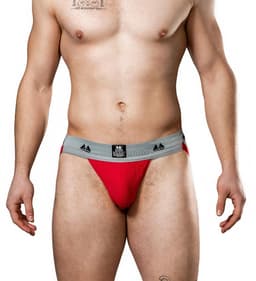 MM Sports Original Edition Swimmer/Jogger Jockstrap 2 inch Red - MAAT XL - Heren Ondergoed - Jockstrap voor Man - Mannen Jock — thumbnail 5