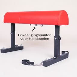 BUM BLING - BDSM Bank - Sex Stoel - Bondage Meubel - Rood - Met Handboeien - Verstelbaar — thumbnail 4