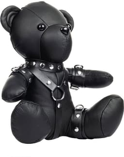 Rimba - Zwart Lederen BDSM Teddybeer — thumbnail 8