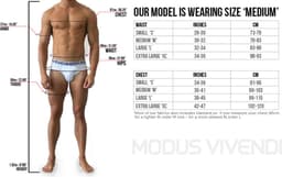 MODUS VIVENDI Floral Lace Classic Brief Ivory - MAAT S - Erotisch Heren Ondergoed - Slip voor Man - Sexy mannen Slip — thumbnail 2