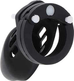 Hidden Desire - Extreme Chastity Cock Cage Silicone Size S Black — thumbnail 3