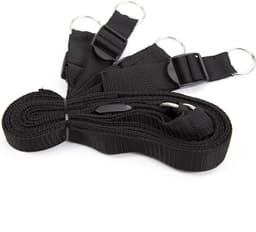 Banoch | Bondageset voor onder bed | stevige zachte neopreen boeien | makkelijk verstelbaar | zwart — thumbnail 10