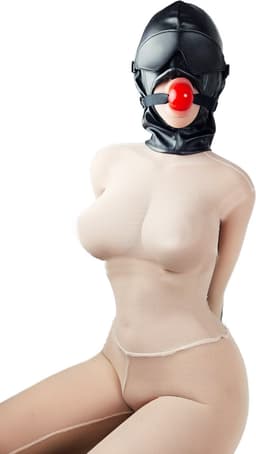 BNDGx® - Extreme BDSM sex Masker - Nep Leer - Met Gag blinddoek - SM Erotisch — thumbnail 5
