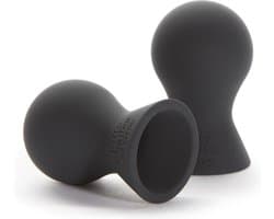 Fifty Shades Nipple Suckers - Siliconen Tepelzuigers - Zwart