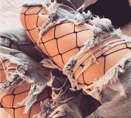 Panty - Netpanty - Sexy lingerie - Zwart — thumbnail 3
