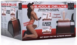 XR Brands - LoveBotz - Saddle Deluxe Riding Sex Machine with Dual Attachments - Blac — thumbnail 7