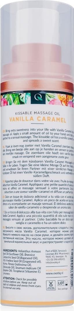 Exotiq - Massageolie - Massage Olie - Vanilla Caramel - 100 ml — thumbnail 7