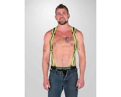 665 Neoprene - Riemenbody - Bretels Heckler Harness - Zwart/Groen - Maat S/M