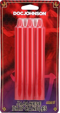 Doc Johnson - Japanese Drip Candles - Red — thumbnail 2