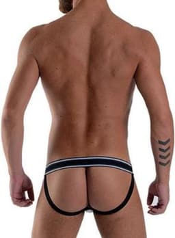 Mister B Manhattan Jockstrap Underwear with Push Up System White/Black — thumbnail 2