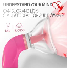 Tepel en Clitoris likker-zuiger en vibrator - 3 in 1 - Tong - Vacuüm - 10 standen — thumbnail 5