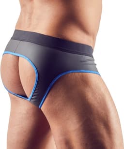 Slip Met Open Achterkant - Zwart/Blauw — thumbnail 2