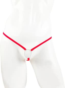 BamBella ® - Sexy Erotische bondage Lingerie Maat L/XL onesize Heren onderbroek Rood mannen — thumbnail 1