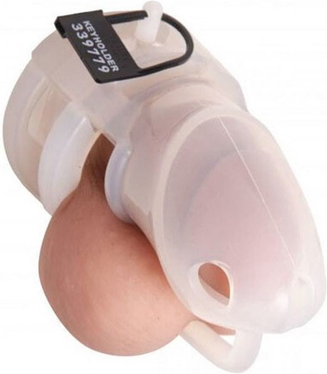 Kuisheidskooi Transparant - Zachte Peniskooi Siliconen - Chastity Cage - 15 Delige Cock Cage Inclusief Slotje — afbeelding 1