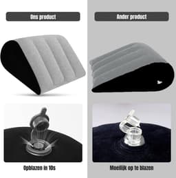 Zylo® Sex Kussen - Seksmeubel voor Vrouwen & Mannen - Sex Pillow - Grijs - 45cmx36cmx46cm — thumbnail 4