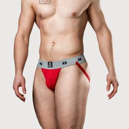 MM Sports Original Edition Swimmer/Jogger Jockstrap 2 inch Red - MAAT XXL - Heren Ondergoed - Jockstrap voor Man - Mannen Jock — thumbnail 3