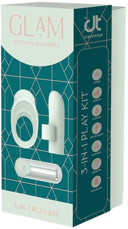 Dreamtoys Glam 3-in-1 Play set Erotisch setje - Groen — thumbnail 1