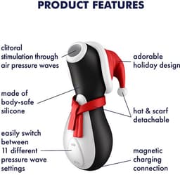 Satisfyer - Penguin - Air Pulse Stimulator - Holiday Edition — thumbnail 4