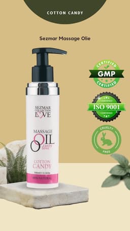 Natuurlijke Massage Olie En Glijmiddel Cotton Candy - 100 ML - Sensual Massage Olie - Etherische Olie - Massage Olie Erotisch — thumbnail 2