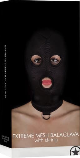BDSM masker van netstof met D-ring — thumbnail 1